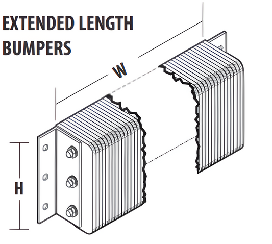 Extra Length Bumpers - Laminated, 10" Height