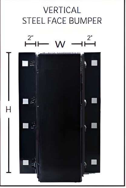 Steel Faced Vertical Bumpers 7" Width